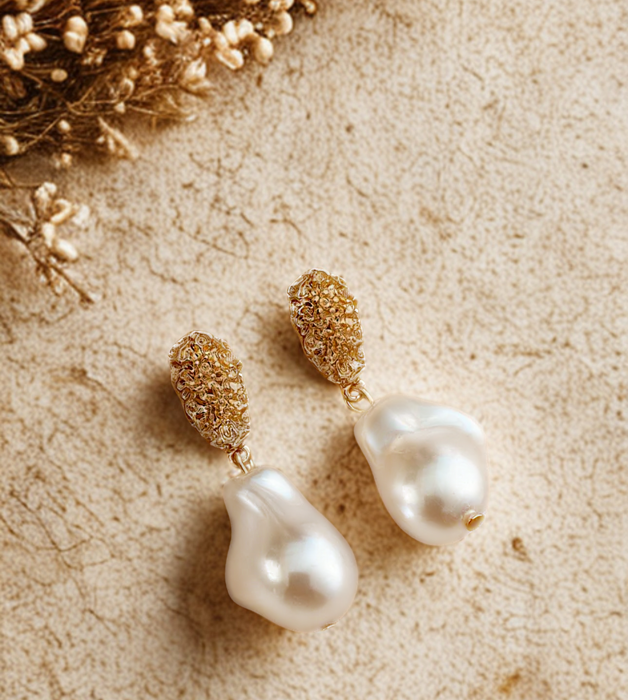 Irregular Pearl Earrings