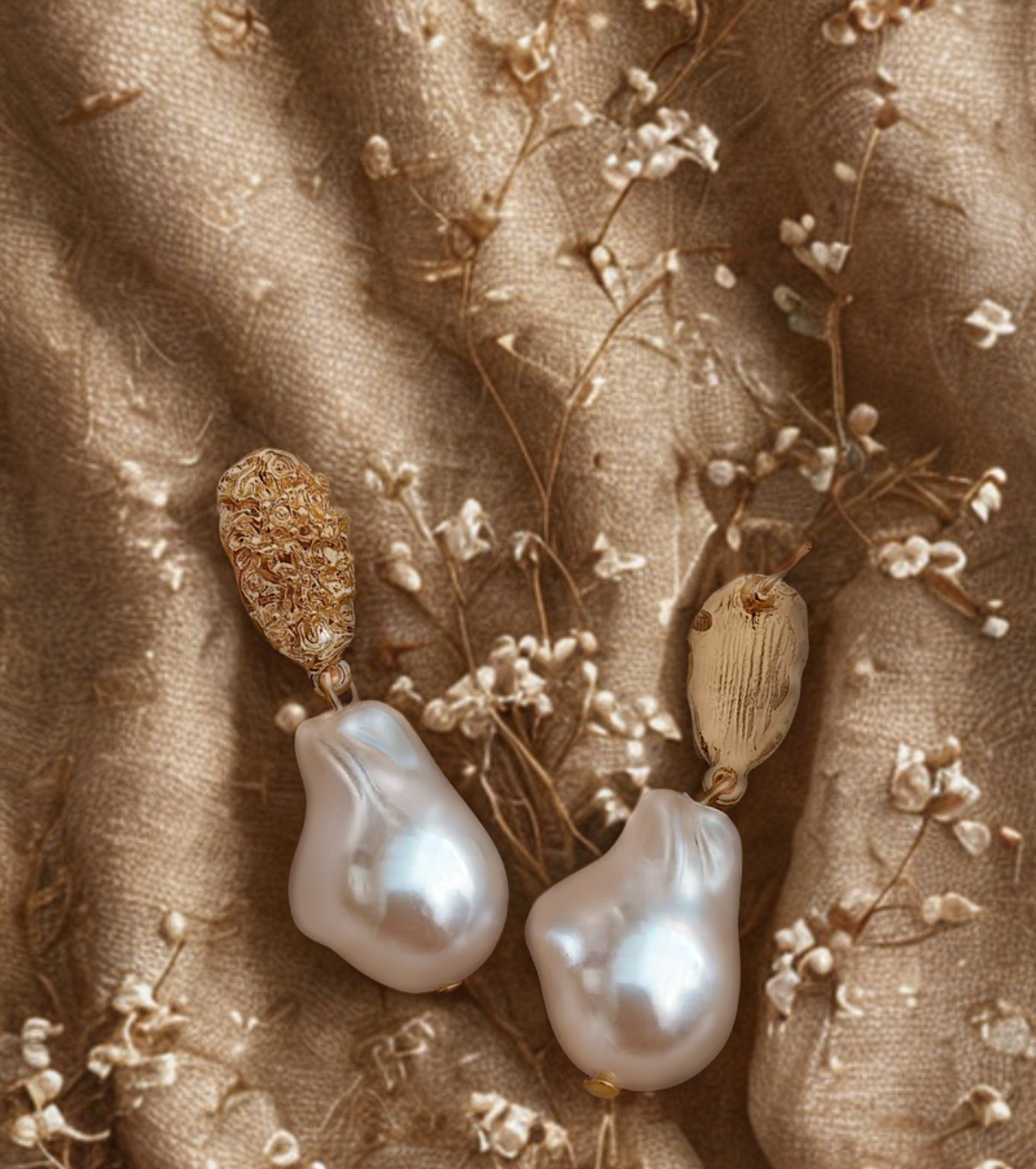 Irregular Pearl Earrings